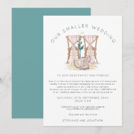 Boho Mindre Bröllopsstolar Nedskalning Meddelande