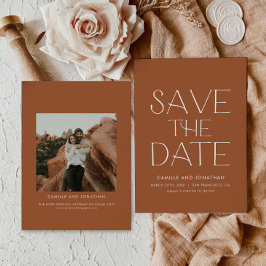 Boho Minimal Photo Save Date Spara Datumet