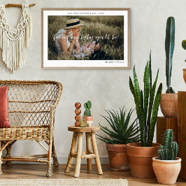 Boho Minimalist 1 Foto | Första mors dag Poster