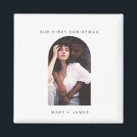 Boho Minimalist arc | Merry and Married Photo Magnet<br><div class="desc">Minimalist Boho Arc | Merry och Married Photo Magnet</div>