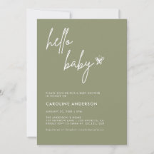 Boho Minimalist Baby Shower Gender Neutral