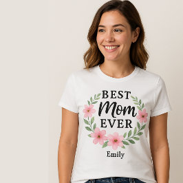 Boho minimalist Best Mamma någonsin T Shirt