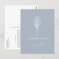 Boho Minimalist Botanicals Dusty Blue Tack