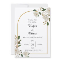 Boho Minimalist Botanique Blommigt Bröllop