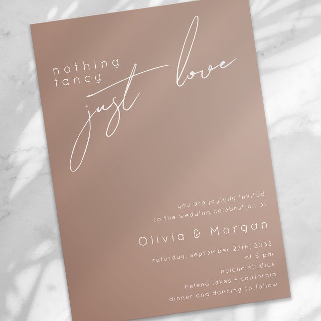 Boho Minimalist Calligraphy Script Bröllop Inbjudningar (Skapare uppladdad)