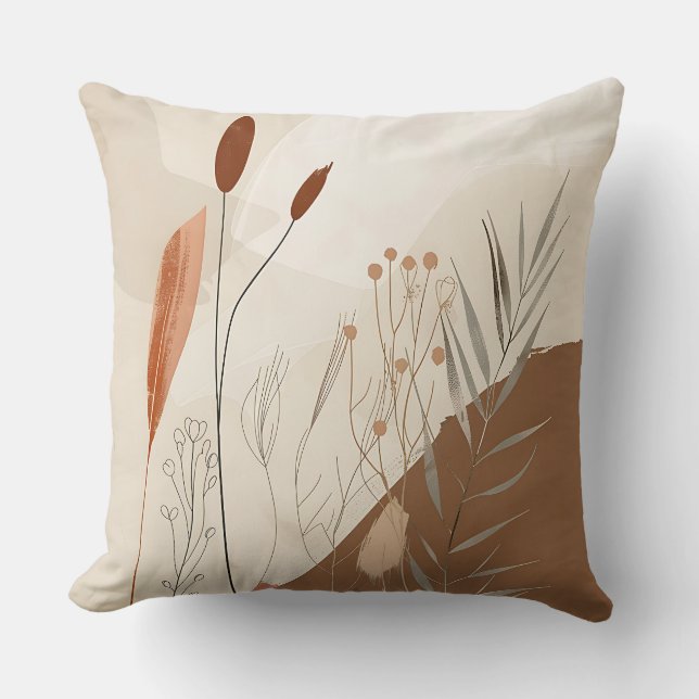 Boho Minimalist Dekorativ kudde (Framsida)