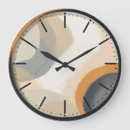 Boho Minimalist Designer Wall Clock Stor Klocka