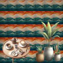 Boho Minimalist Himmel Mountain Terrain Abstrakt A