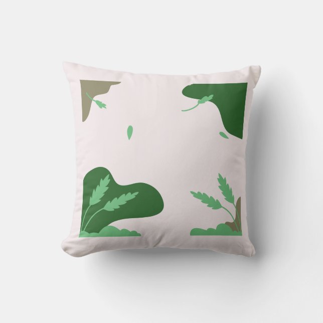 Boho minimalist kastkudde – 16x16 modern dekoratio kudde (Framsida)