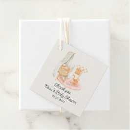 Boho Minimalist Nursery Girl Baby Shower Gåvor Etiketter