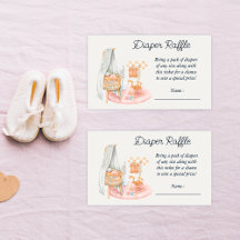 Boho Minimalist Nursery Girl Diaper Raffle
