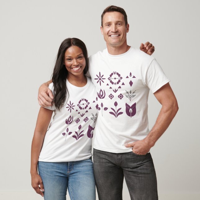 Boho Minimalist T-Shirt - Enkel modern konst (Unisex)