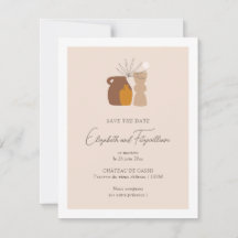 Boho Minimalist Vas sparar datumkortet