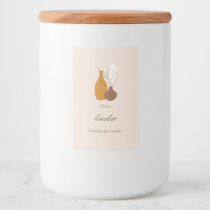 Boho Minimalist Vas Sparklers etikett