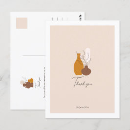 Boho minimalist vaser bröllop tack vykort