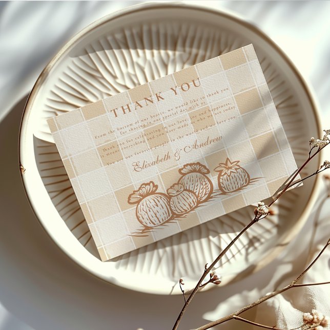 Boho Minimalist Western Desert Bröllop Tack Kort (Skapare uppladdad)