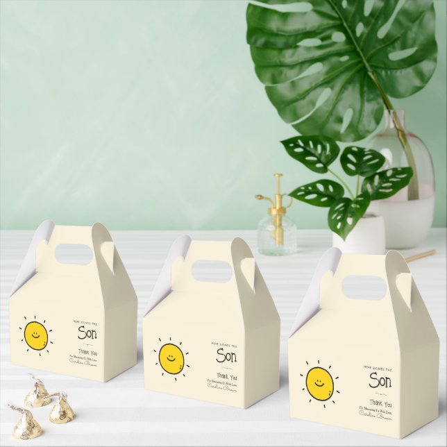 Boho-minimalisterna här kommer från Sol-babydusche Presentaskar (Multipel)