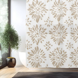 Boho minimalistisk mandala duschdraperi