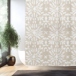 Boho minimalistisk mandala-duschdraperi