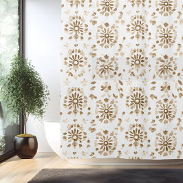 Boho minimalistisk mandala duschdraperi