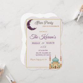 Boho minimalistmoské Ramadan Iftar-fest Inbjudningar