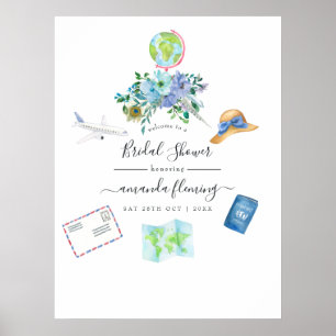 Boho Miss till Mrs Bröllopsdusch Välkommen Poster