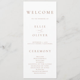 Boho Mocha Mousse White-Eleganten Minimalist Bröll Program