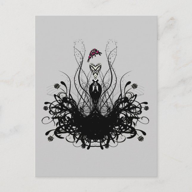 Boho Mode Diva, all anpassningsbar färg-bakgrund Vykort (Framsida)