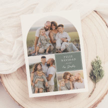 Boho Modern 4 Photo Arch Feliz Navidad jul