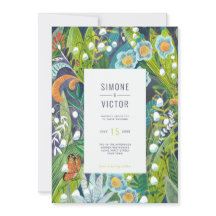 Boho Modern Blommigt Lily i Valley Bröllop