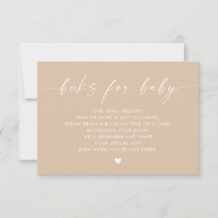 Boho Modern Bokar för Baby Infoga Kön neutralt Inbjudningar