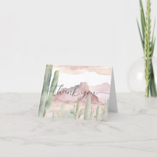Boho Modern Desert Nature Cactus Baby Shower Tack Kort