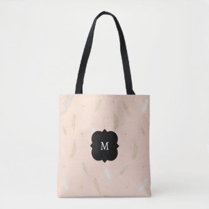Boho Modern Fjädrar Lyx Kollektion Tygkasse