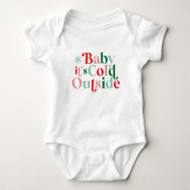 Boho Modern Font Baby Det är Kallet utanför jul T Shirt