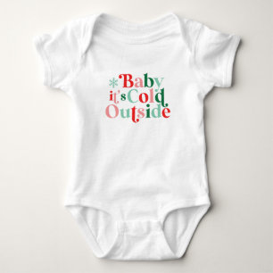 Boho Modern Font Baby Det är Kallet utanför jul T Shirt