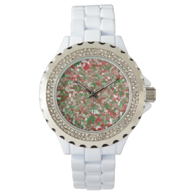 Boho Modern Groovy jul Geometric Mönster Armbandsur (Framsida)