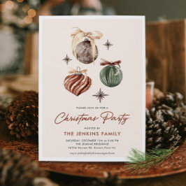 Boho Modern jul Party-inbjudan Inbjudningar