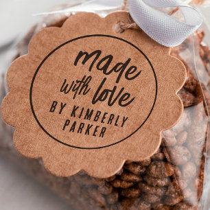 Boho modern med Kärlek som hanteras med eget namn Självfärgande Stämpel