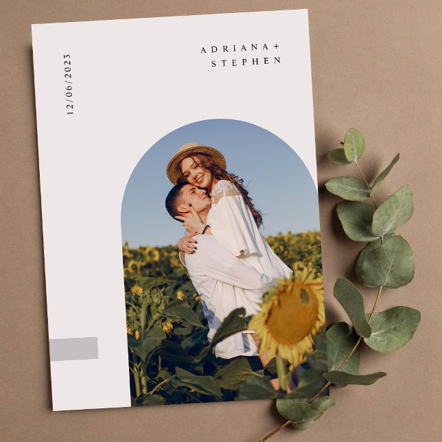 Boho Modern Minimalistisk Bröllopsfest Inbjudningar (Skapare uppladdad)