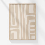 Boho Modern Muted Beige Neutralt Abstrakt Art Poster<br><div class="desc">Med "Boho Modern Muted Beige Neutralt Abstrakt Art Poster" kan du presentera en lite sofistikerad konst för ditt space. Detta slående biet har en invecklad utformning av handdragen linjer som framkallar komplexiteten hos en labyrint eller ett stamt mönster, som ställs mot en subtil sandbeige bakgrund. Interaktionen mellan muterade beige-toner skapar...</div>