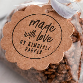 Boho Modern Tillverkad med kärlek Handgjord av Cus Självfärgande Stämpel