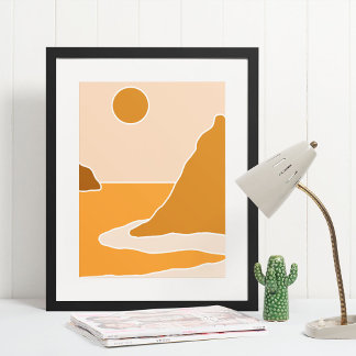 boho modern väggkonst Skriv ut