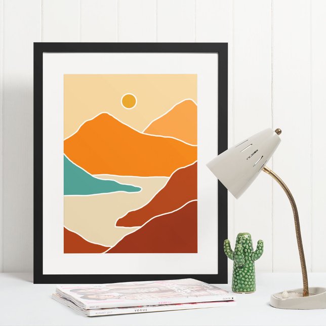 boho modern väggkonst Skriv ut, Poster Pappert (boho modern wall art Print)