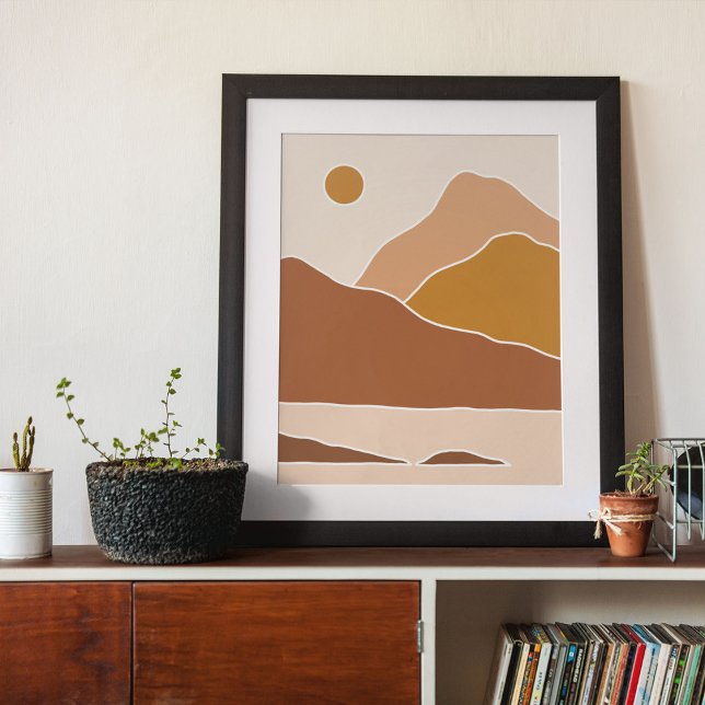 boho modern väggkonst Skriv ut, Poster Pappert (boho modern wall art Print)