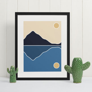 boho modern väggkonst tryck