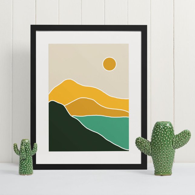 boho modern väggkonst tryck (boho modern wall art Print)