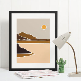 boho modern väggkonst tryck