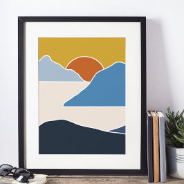 boho modern väggkonst tryck