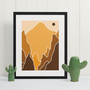 boho modern väggkonst tryck