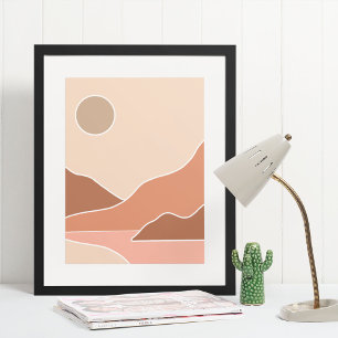 boho modern väggkonst tryck